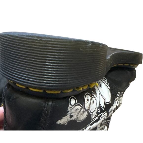 Dr Martens Rick Griffin Boots Black Size M7 W8 - Picture 12 of 12